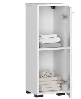 Koupelnový nábytek Ak furniture Koupelnová skříňka Fin 30 cm bílá lesk