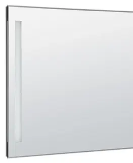 Koupelnová zrcadla AQUALINE Zrcadlo s LED osvětlením 100x80cm, kolíbkový vypínač ATH7