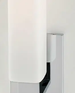 Moderní nástěnná svítidla HUDSON VALLEY nástěnné svítidlo LIVINGSTON mosaz/sklo chrom/opál E27 1x40W 550-PC-CE