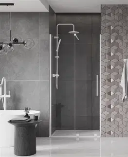 Sprchové kouty MEXEN/S Velar posuvné sprchové dveře 90, transparent, bílá 871-090-000-01-20