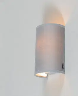 Nastenna svitidla Moderní nástěnná lampa šedá - Simple Drum