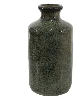 Dekorativní vázy Zelená dekorační váza Mion XL - Ø 12*26 cm Clayre & Eef 6CE1408XL