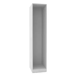 Šatní skříně s otočnými dveřmi Skříň Unit S Vybavením Standard, Bílá, Š. 136,7 Cm
