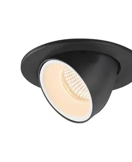LED podhledová svítidla SLV BIG WHITE NUMINOS GIMBLE S zápustné stropní svítidlo černé/bílé 2700 K 20° 1005868