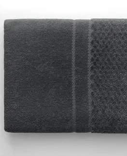 Ručníky AmeliaHome Ručník RUBRUM klasický styl 30x50 cm grafitově šedý, velikost 70x130