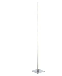 LED stojací lampy LEUCHTEN DIREKT is JUST LIGHT LED stojací svítidlo v barvě oceli ve štíhlém a filigránském designu 2700K