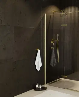 Sprchové kouty HOPA Obdélníkový sprchový kout PIXA GOLD Rozměr A 120 cm, Rozměr B 80 cm, Směr zavírání Pravé (DX) BCPIXA1280OBDPG