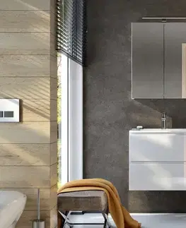 Koupelnový nábytek Kielle Oudee Skříňka včetně umyvadla, 60x55x46 cm, 2 zásuvky, lesklá bílá 50002S60