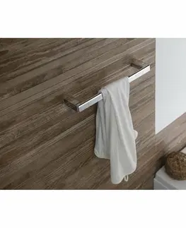 Koupelnový nábytek GEDY PI213513 Pirenei držák ručníků 35 x 6,6 cm, stříbrná