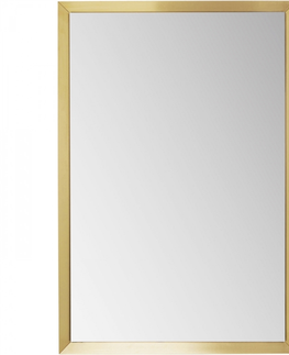 Nástěnná zrcadla KARE Design Nástěnné zrcadlo Arezzo mosaz 80x120cm