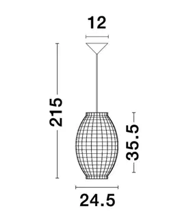 Designová závěsná svítidla NOVA LUCE závěsné svítidlo GRIFFIN sušený vodní hyacint černý kabel E27 1x12W 230V IP20 bez žárovky 9858748