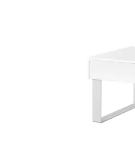 Konferenční stolky ArtGiB Konferenční stůl CALABRINI C-05 | malý Barva: Bílá / bílý lesk