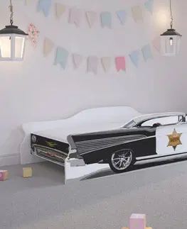Dětské postele Exkluzivní dětská postel pro mladého šerifa 140 x 70 cm