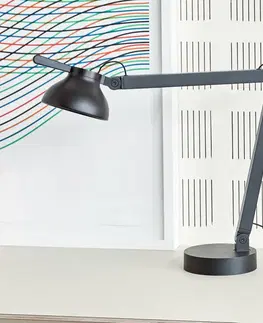 Stolní lampy kancelářské HAY HAY PC Double Arm LED stolní lampa, černá