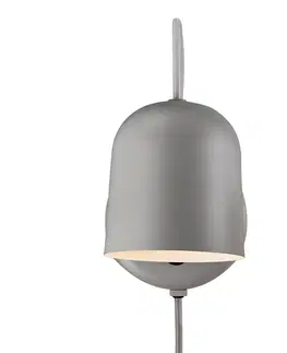 Nástěnná svítidla DFTP by Nordlux Nástěnné světlo Angle s kolébkovým vypínačem, šedá