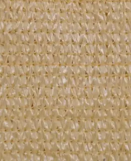 Stínící textilie Plachta proti slunci z HDPE obdélníková 2 x 4 m Béžová