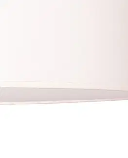 Stropní svítidla Euluna Deka na kolečkách Euluna, látkový odstín ecru, Ø 50 cm
