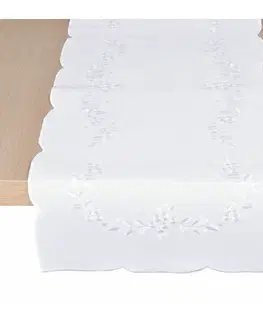 Ubrusy Ubrus celoroční, Gabriela, bílý 85 x 85 cm