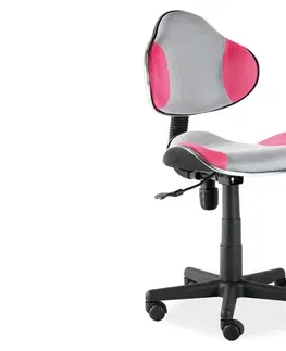 Kancelářské židle Signal Dětská židle Q-G2 | růžovo-šedá