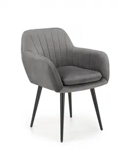 Židle HALMAR Designová židle Terri šedá