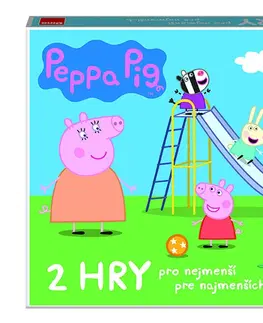 Hračky společenské hry DINO - Peppa Pig Pojď Si Hrát A Skluzavky Dětská Hra