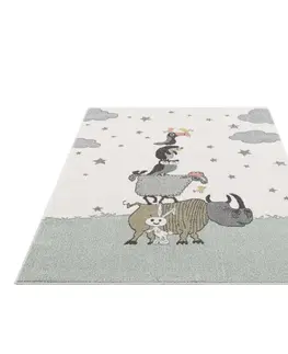Dětské koberce Roztomilý dětský koberec na hraní se zvířátky Šířka: 80 cm | Délka: 150 cm