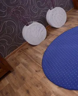 Koberce a koberečky Dywany Lusczow Kulatý koberec AKTUA Breny modrý, velikost kruh 133