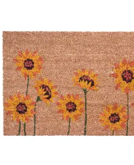 Koberce a koberečky BO-MA Kokosová rohožka Slunečnice, 40 x 60 cm