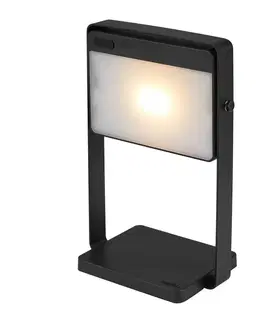 LED stolní lampy NORDLUX Saulio Solar venkovní bateriové svítidlo černá 2418035003