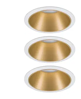 Podhledové světlo Paulmann Paulmann Cole LED spotlight, zlatobílý, 3ks