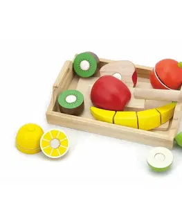 Hračky VIGA - Dřevěné krájení ovoce