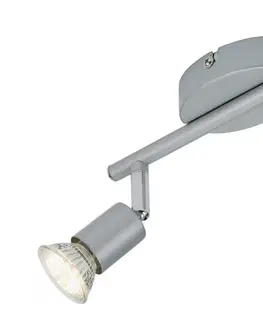 LED bodová svítidla BRILONER Bodové svítidlo 25,5x7 cm 2xGU10 4,8W 520lm titan BRI 2915-024