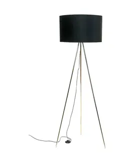 Moderní stojací lampy ZUMALINE Stojací lampa INGA H06-GD-BK