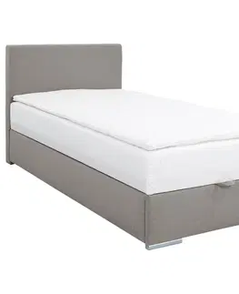 Čalouněné postele Čalouněná Postel Cosi 100x200 Cm, Šedohnědá