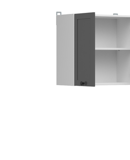 Kuchyňské linky JAMISON, skříňka horní 60 cm, bílá/grafit
