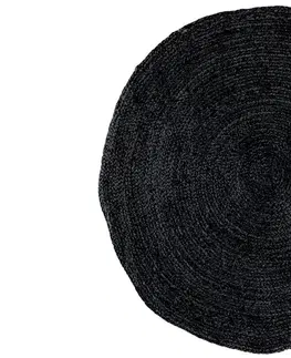 Koberce Norddan Designový kulatý koberec Kaitlin 180cm tmavě šedý