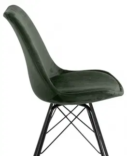 Židle Actona Jídelní židle Eris II tmavě zelená