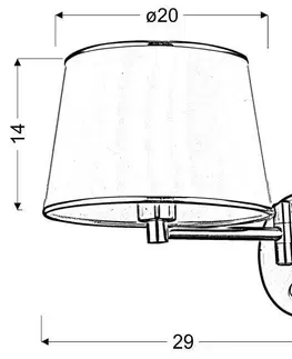 LED osvětlení Nástěnná lampa IBIS Candellux 1