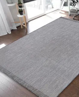 Skandinávské koberce Jenoduchý a elegantní šedý hladký koberec pro všetranné využití Šířka: 80 cm | Délka: 150 cm