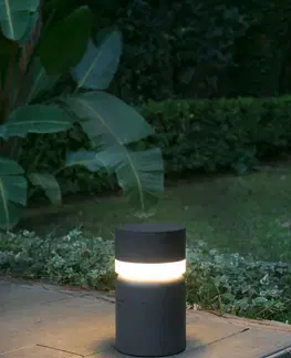 Stojací svítidla FARO SETE LED sloupková lampa, tmavě šedá