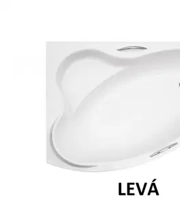 Vany HOPA Asymetrická vana ADA Nožičky k vaně S nožičkami, Rozměr vany 160 × 100 cm, Způsob provedení Levé VANADA160L+OLVPINOZ