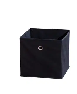 Ložnice|Bytové doplňky WINNY textilní box, černý