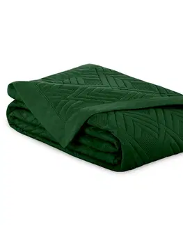 Přehozy Přehoz na postel AmeliaHome Ophelia lahvově zelený, velikost 170x210