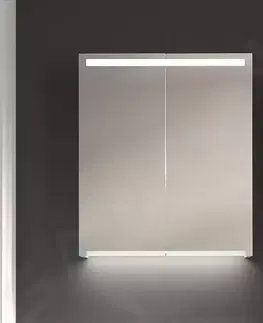Koupelnová zrcadla GEBERIT Option Zrcadlová skříňka s osvětlením, 600x700x150 mm 500.582.00.1
