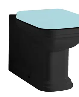 Koupelna KERASAN WALDORF WC kombi mísa 40x68cm, spodní/zadní odpad, černá mat 411731