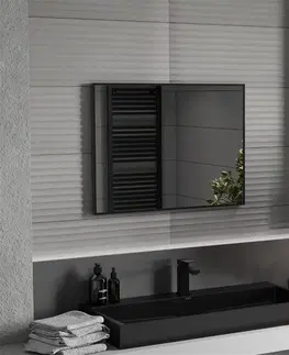 Koupelnová zrcadla MEXEN Loft zrcadlo 80 x 60 cm, černý rám 9852-080-060-000-70