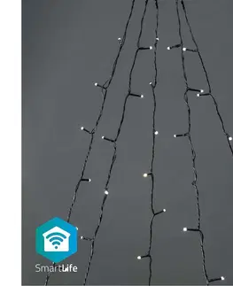 Vánoční osvětlení  SmartLife LED Wi-Fi Teplá bílá 200 LED 5 x 4 m Android / IOS WIFILXT11W200