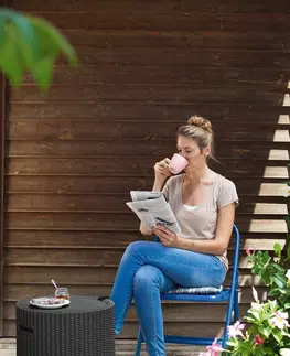 Zahradní stolky Zahradní stolek / úložný box COOL STOOL Keter