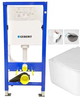 Záchody GEBERIT DuofixBasic bez tlačítka + WC DEANTE Jasmin se sedátkem RIMLESS 458.103.00.1 X JA1