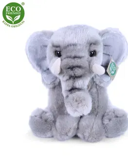 Hračky RAPPA - Plyšový slon 27 cm ECO-FRIENDLY